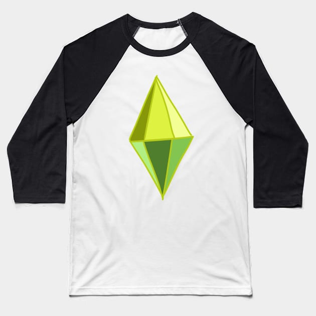 The Sims Plumbob Baseball T-Shirt by Imaginelouisa